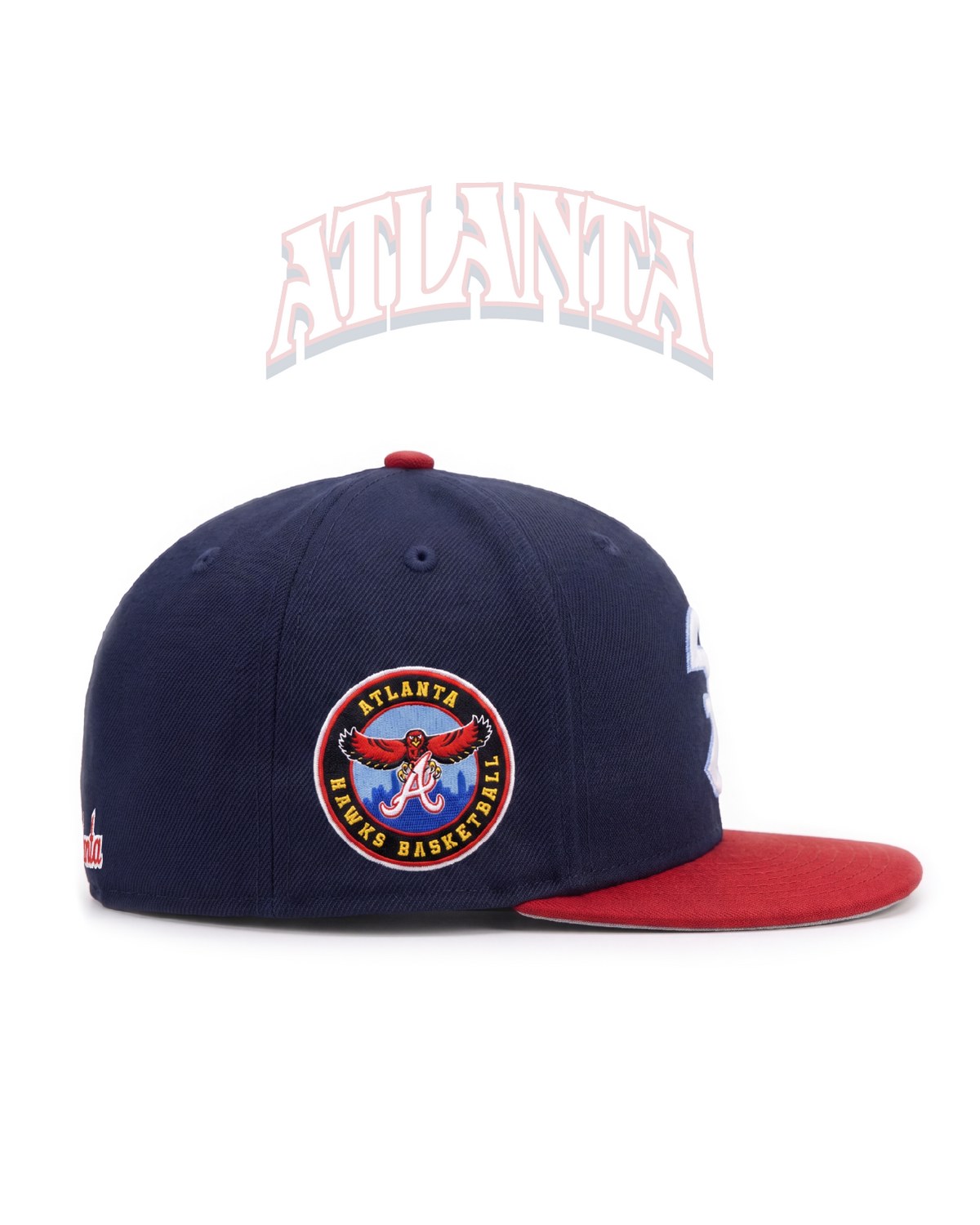 Hawks Braves New Era 59FIFTY Custom Fitted Hat