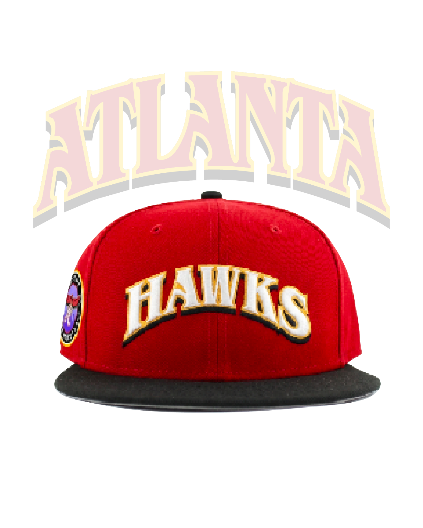 Hawks Throwback New Era 59FIFTY Custom Fitted Hat