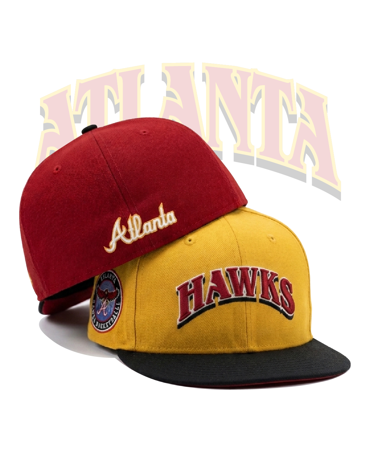 Hawks Throwback New Era 59FIFTY Custom Fitted Hat